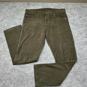 Spier &‎ Mackay Pants Mens 35x30.5 Flat Front Chino Slim Trousers Green